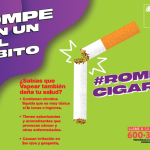 Afiche Campaña Minsal 2019 #Rompe1cigarro